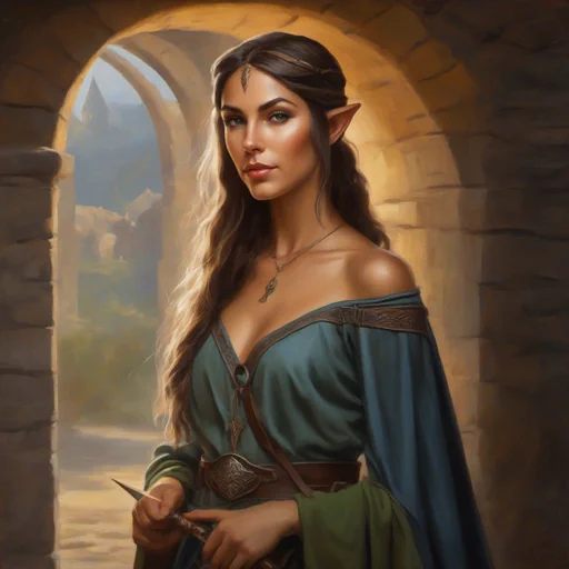 Portrait of a half-elf